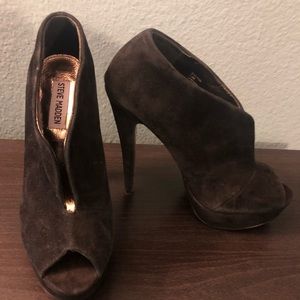 Black Suede Steve Madden Heals